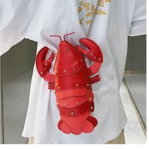 3D Lobster Crossbody Novelty Bag Purse